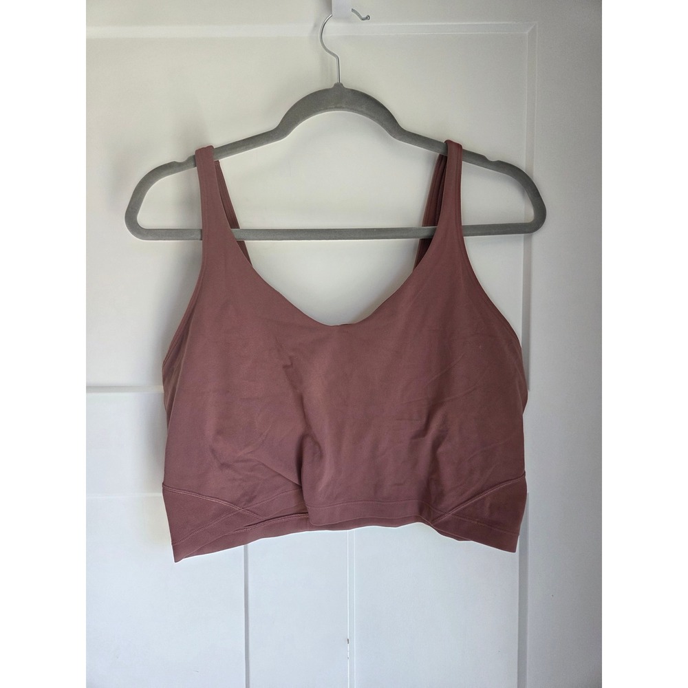 Lululemon Align Tank Top spiced chai Nulu Fabric Size 14 LW1CW8S - Picture 3 of 4